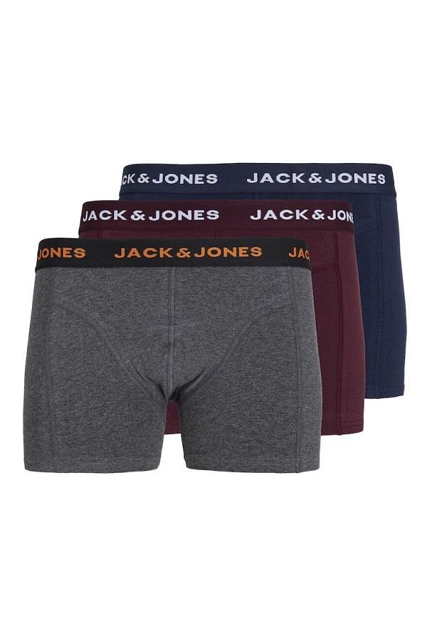 JACBLACK FRIDAY TRUNKS 3 PACK - ΓΚΡΙ
