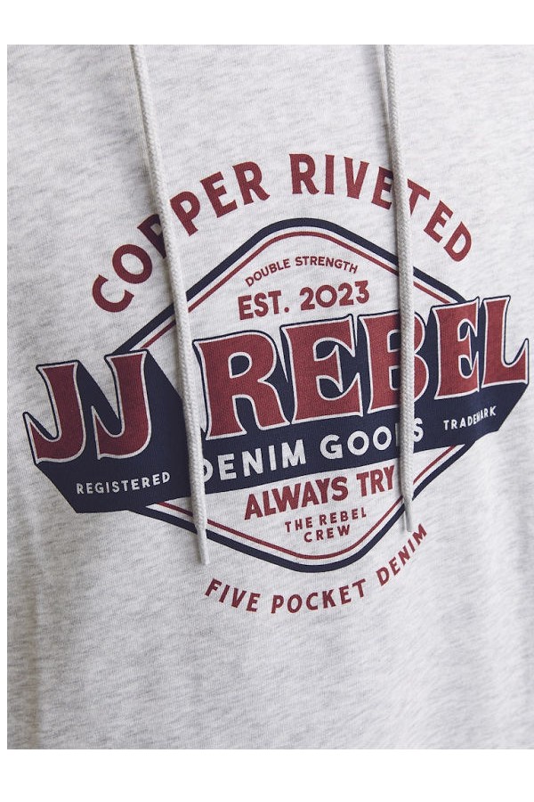 JREBCASPER SWEAT HOOD - ΓΚΡΙ