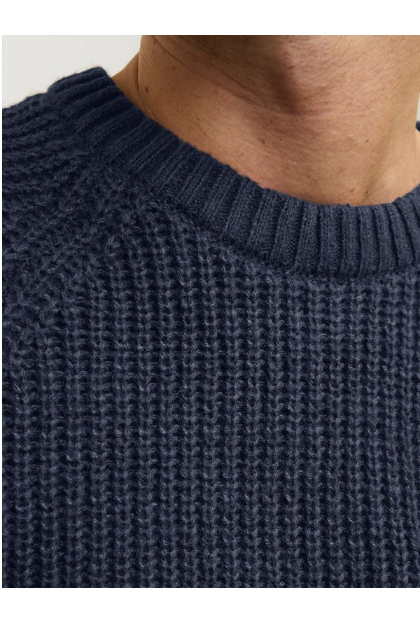 JJJONES KNIT CREW NECK - ΜΠΛΕ