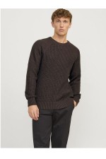 JJJONES KNIT CREW NECK - ΚΑΦΕ