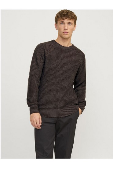 JJJONES KNIT CREW NECK - ΚΑΦΕ