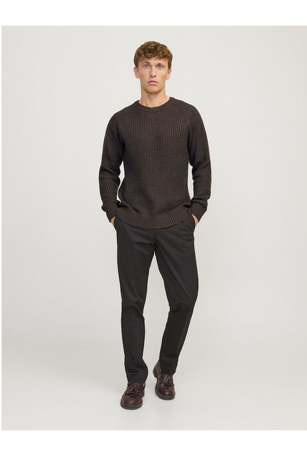 JJJONES KNIT CREW NECK - ΚΑΦΕ