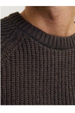 JJJONES KNIT CREW NECK - ΚΑΦΕ