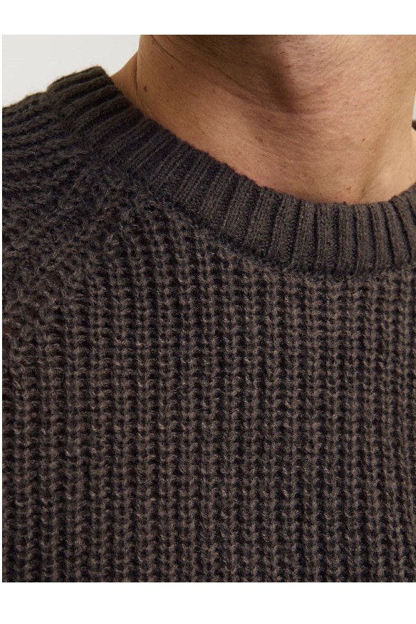 JJJONES KNIT CREW NECK - ΚΑΦΕ