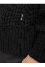 JJJONES KNIT CREW NECK - ΜΑΥΡΟ