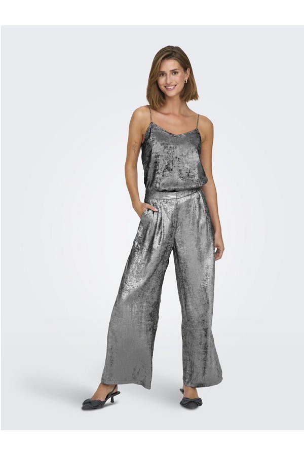 ONLLIDA LOOSE PANT PTM - ΓΚΡΙ