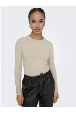 ONLSIA L/S O-NECK TOP BOX JRS - ΜΠΕΖ