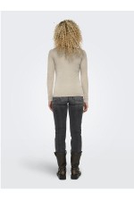 ONLSIA L/S O-NECK TOP BOX JRS - ΜΠΕΖ