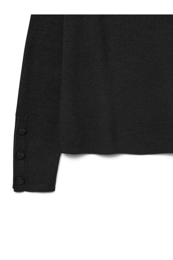 VMGOLD LS BOATNECK PULLOVER - ΜΑΥΡΟ