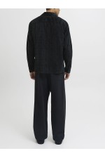 JPRBLUWILL CORDUROY L/S OVERSHIRT - ΜΑΥΡΟ