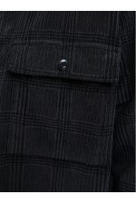 JPRBLUWILL CORDUROY L/S OVERSHIRT - ΜΑΥΡΟ