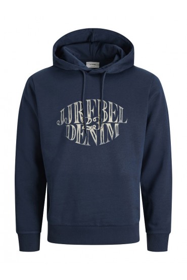 JREBBLUE SWEAT HOOD - ΜΠΛΕ