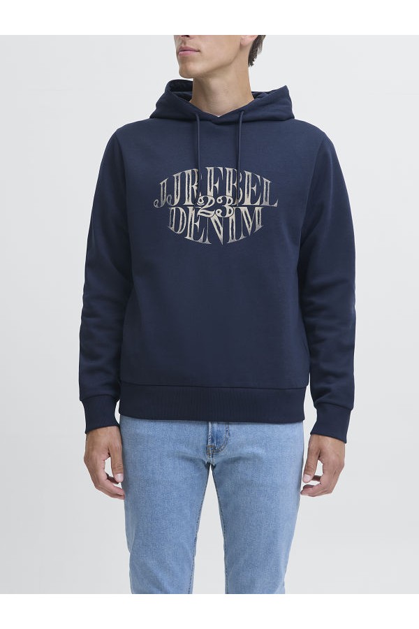 JREBBLUE SWEAT HOOD - ΜΠΛΕ