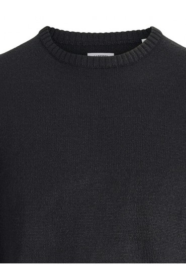 JREBJEFF KNIT CREW NECK - ΜΑΥΡΟ