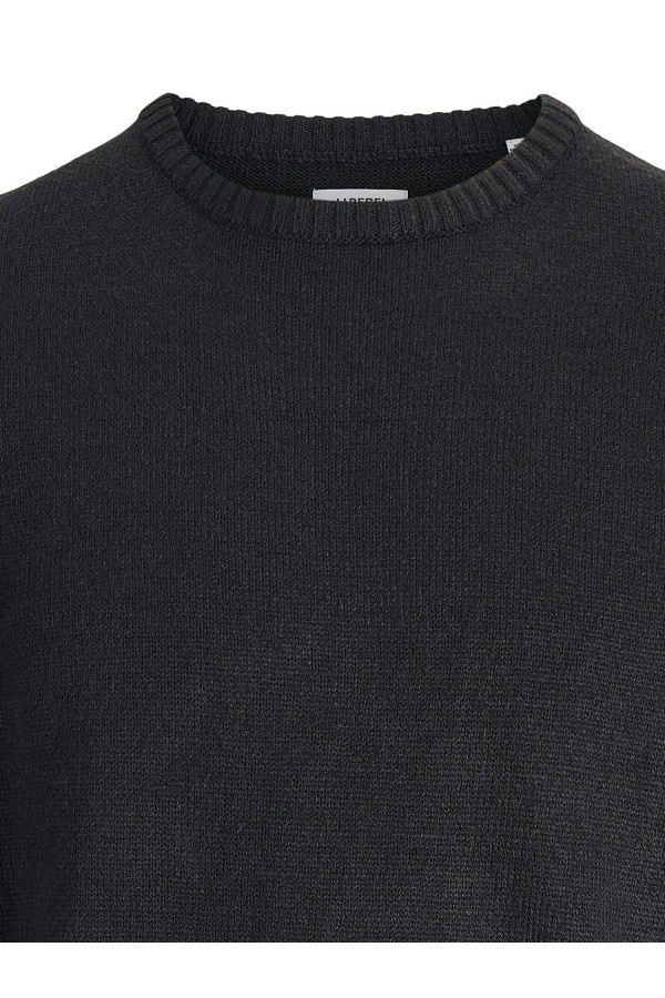 JREBJEFF KNIT CREW NECK - ΜΑΥΡΟ