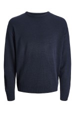 JREBJEFF KNIT CREW NECK - ΜΠΛΕ