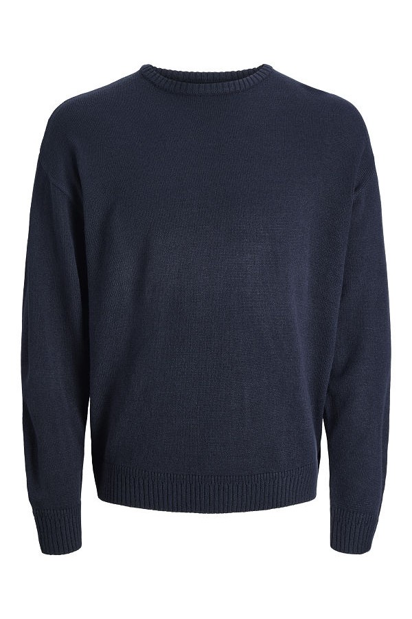 JREBJEFF KNIT CREW NECK - ΜΠΛΕ