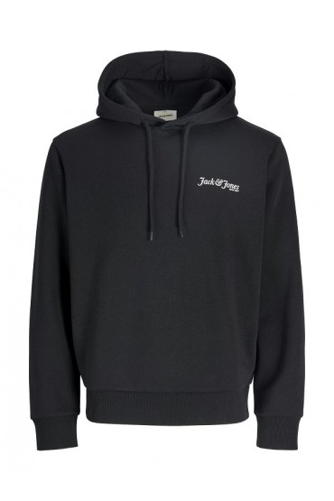 JJYUKI FRONT SWEAT HOOD - ΜΑΥΡΟ