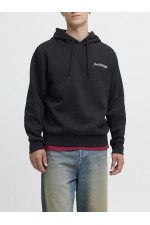 JJYUKI FRONT SWEAT HOOD - ΜΑΥΡΟ
