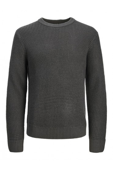 JJGLOBAL KNIT CREW NECK - ΓΚΡΙ