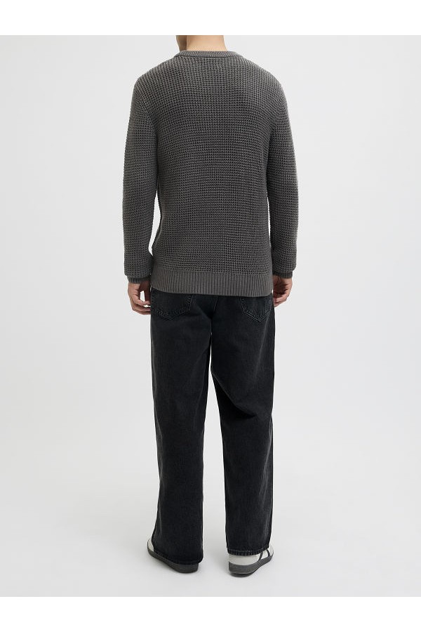 JJGLOBAL KNIT CREW NECK - ΓΚΡΙ