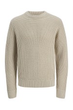 JJGLOBAL KNIT CREW NECK - ΜΠΕΖ