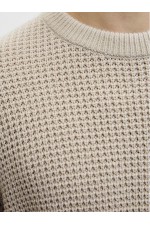 JJGLOBAL KNIT CREW NECK - ΜΠΕΖ