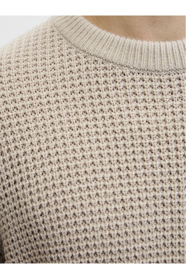 JJGLOBAL KNIT CREW NECK - ΜΠΕΖ