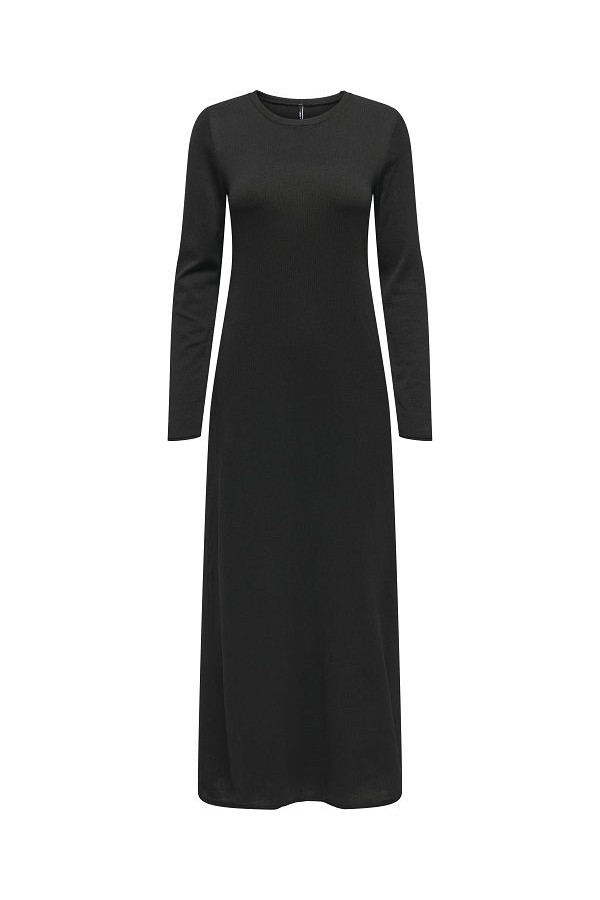 ONLPAULA LS LONG DRESS EX KNT - ΜΑΥΡΟ