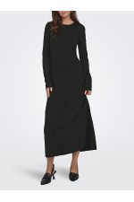 ONLPAULA LS LONG DRESS EX KNT - ΜΑΥΡΟ