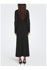 ONLPAULA LS LONG DRESS EX KNT - ΜΑΥΡΟ