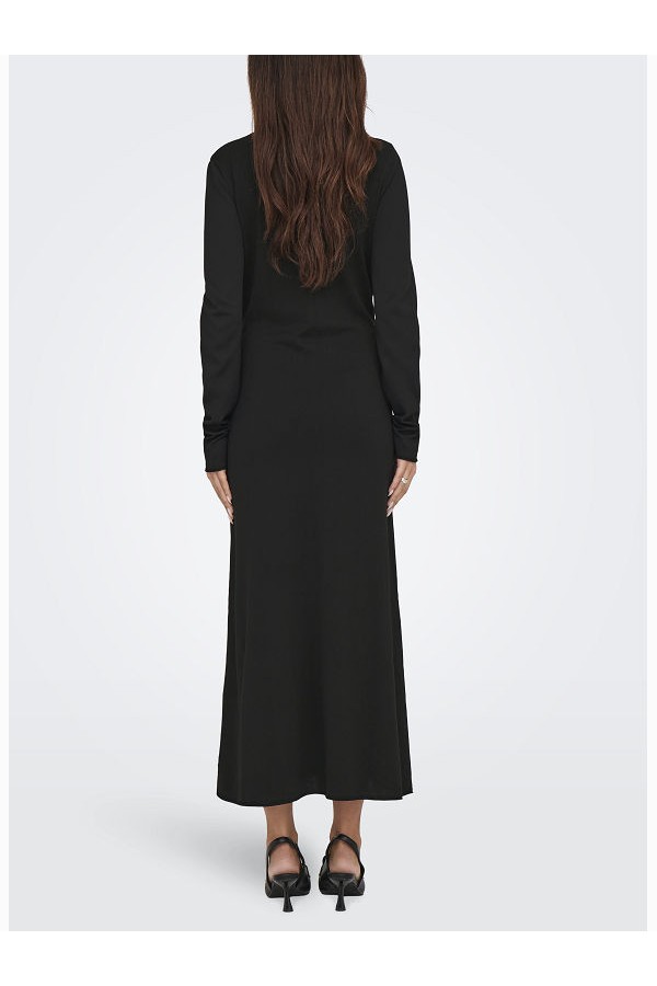 ONLPAULA LS LONG DRESS EX KNT - ΜΑΥΡΟ