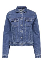 ONLWONDER RHINESTONE DNM JACKET PIM - ΜΠΛΕ