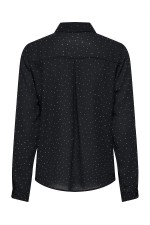 ONLZEKE L/S STUD SHIRT WVN - ΜΑΥΡΟ