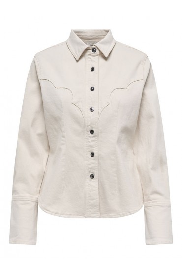 ONLPERLA LS WESTERN DNM SHIRT MAE - ΜΠΕΖ