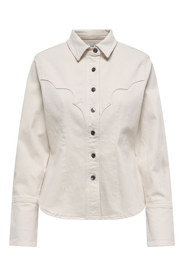 ONLPERLA LS WESTERN DNM SHIRT MAE - ΜΠΕΖ