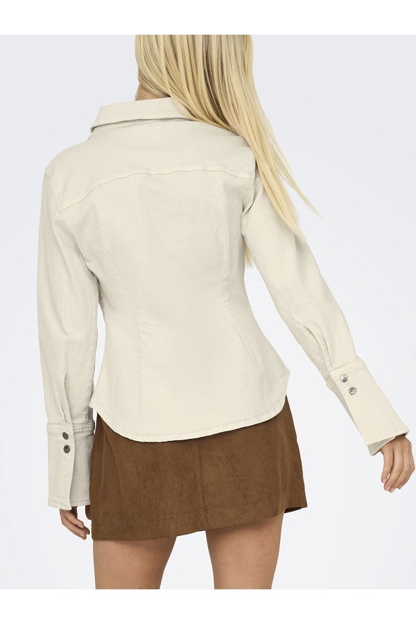 ONLPERLA LS WESTERN DNM SHIRT MAE - ΜΠΕΖ