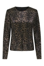 ONLLULA L/S SHINE O-NECK TOP BOX JRS - ΜΑΥΡΟ