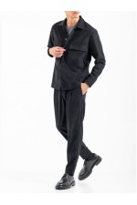 VITTORIO OVERSHIRT - ΜΑΥΡΟ