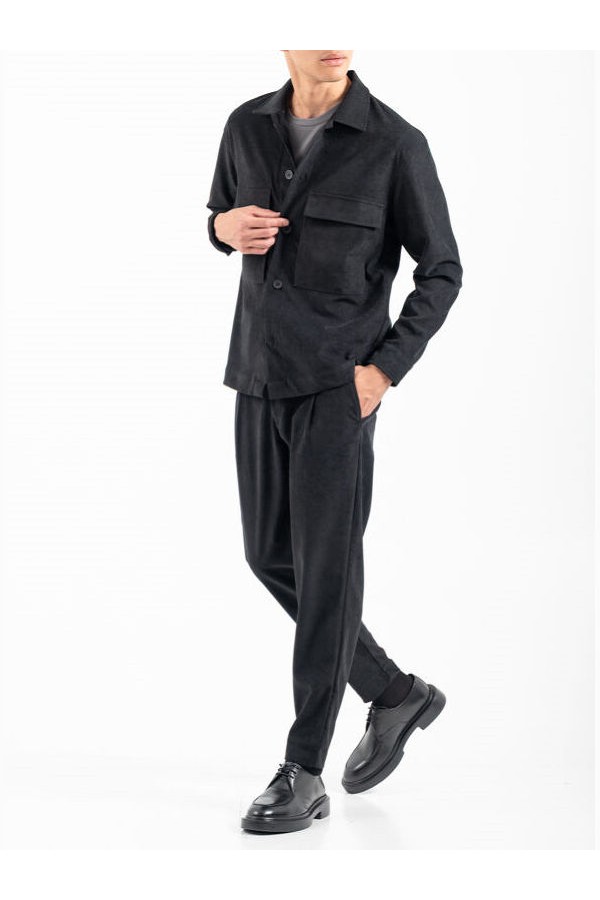 VITTORIO OVERSHIRT - ΜΑΥΡΟ
