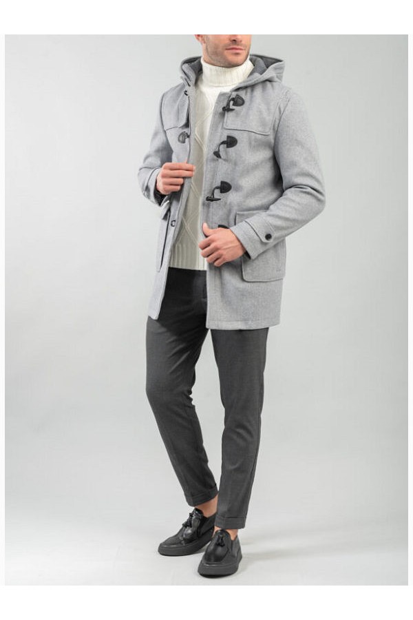 COAT MENS - ΓΚΡΙ