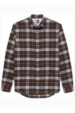 TJM REG FLANNEL CHECK SHIRT EXT - ΚΑΦΕ