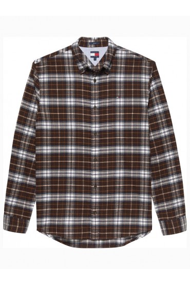 TJM REG FLANNEL CHECK SHIRT EXT - ΚΑΦΕ