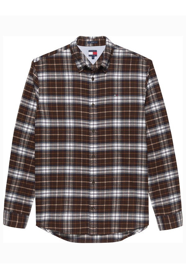 TJM REG FLANNEL CHECK SHIRT EXT - ΚΑΦΕ
