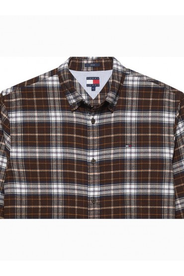 TJM REG FLANNEL CHECK SHIRT EXT - ΚΑΦΕ