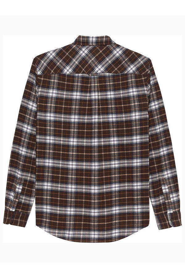 TJM REG FLANNEL CHECK SHIRT EXT - ΚΑΦΕ