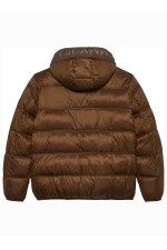 TJM HOODED LOGO PUFFER EXT - ΚΑΦΕ