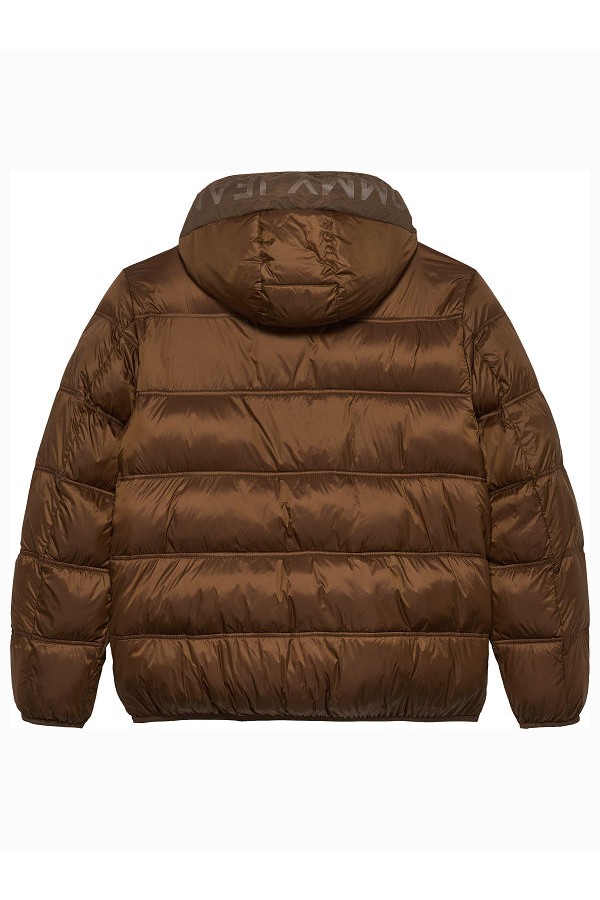 TJM HOODED LOGO PUFFER EXT - ΚΑΦΕ
