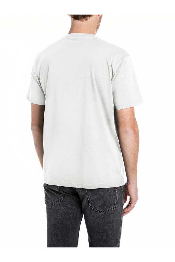 REPLAY T-SHIRT MENS - ΛΕΥΚΟ