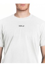 REPLAY T-SHIRT MENS - ΛΕΥΚΟ